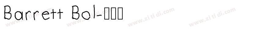 Barrett Bol字体转换